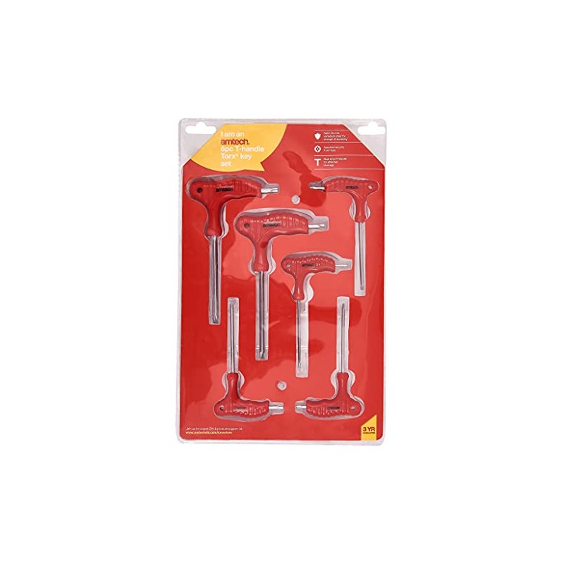 Amtech L0750 6 Piece T-Handle Torx Key Set