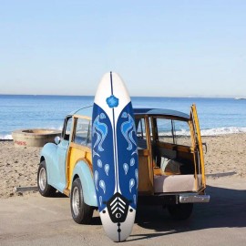6 Feet Surfboard with 3 Detachable Fins for Surfingcolor: White Color