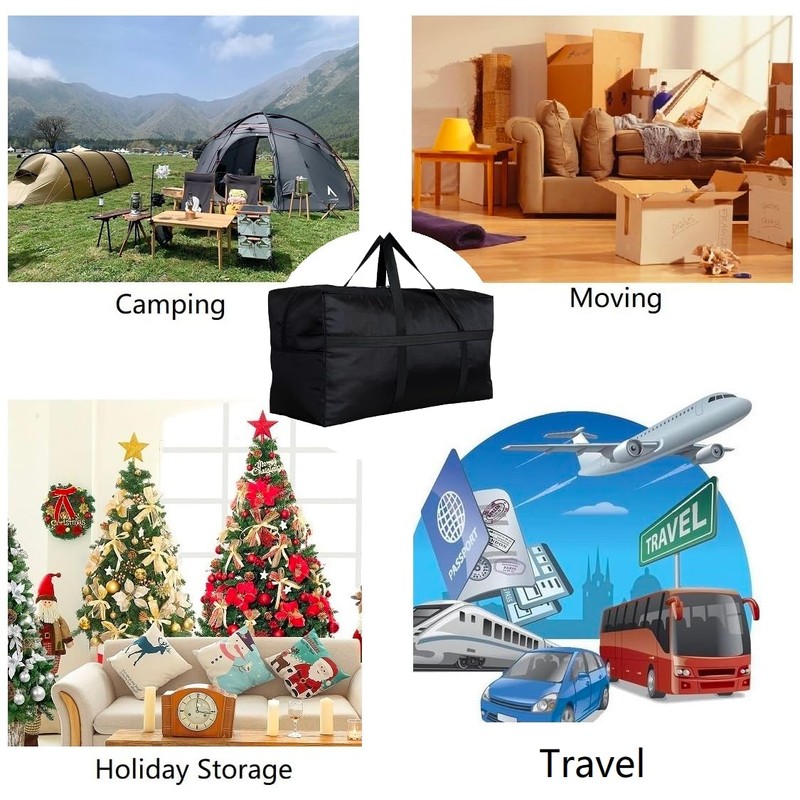DoYiKe Extra Large Storage Duffle Bag with Zippers and Handles,