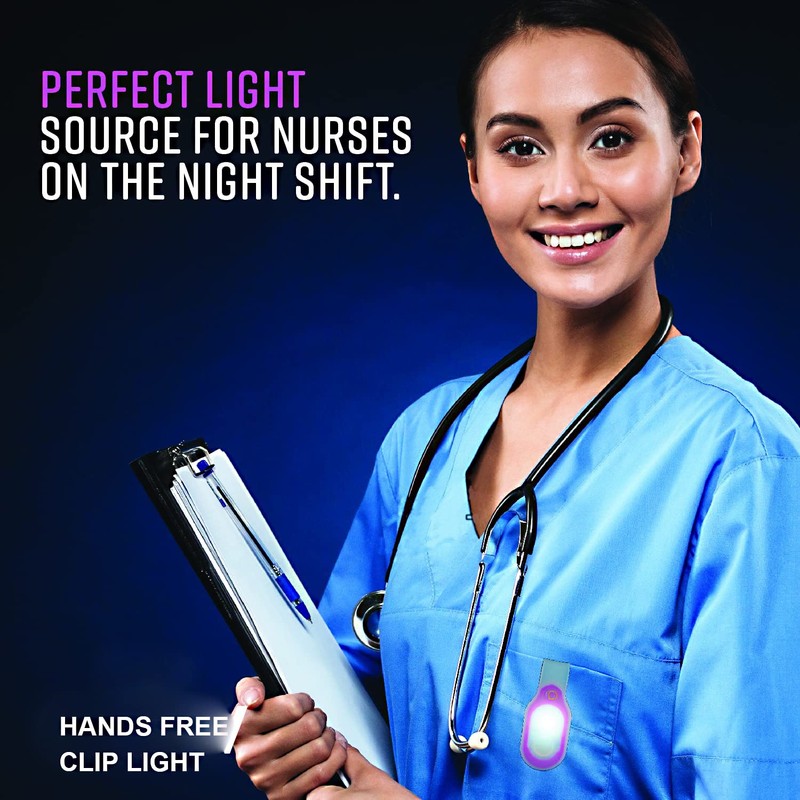 Light for Nurses Flashlight Clip on Flashlight for Night Safety