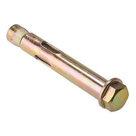 ForgeFix Sleeve Anchors - Hex Bolt | M10 x 50mm | Zinc Yellow Passivated | Bag 10
