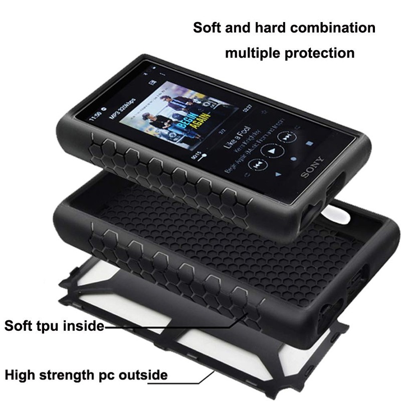 for Sony Walkman NW-A100 A105 A106 Case,Anti-Skid Anti-Knock Shockproof Armor