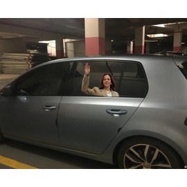 Bpetga Support The First Female Vice President with This Kamala Harris Car Window Sticker Ride with Kamala!