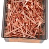250Pcs Horseshoe Nails Copper Plating Shoeing Nails with Plastic Box