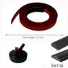 Matte Black Flexible TPE Peel and Stick Wall Trim, 20FT
