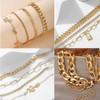 CONGYING 46 Pcs Gold Jewelry Set with 11Pcs Necklace, 11
