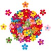 Naler 120 x Fliz Flowers Colourful Fabric Flowers Decorative Flowers