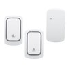 Self Powered Doorbell Set 2 Transmitter Long Range 38 Ringtones