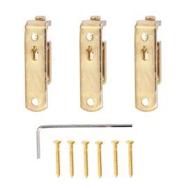 3PCS Single Roller Saddle Bridge Metal Guitar Roller Saddle Bridge for Practice and Performance GA1220 Gold