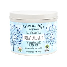 Friendship Organics Decaf Earl Grey Tea Bags, Organic and Fair Trade Black 20 count