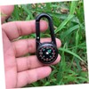 Sosoport Portable Hiking Compass Carabiner Clip 2pcs Camping Compass Scale