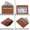 ALPHAHIDE Real Leather Credit Card Holder - Ultra Thin Design