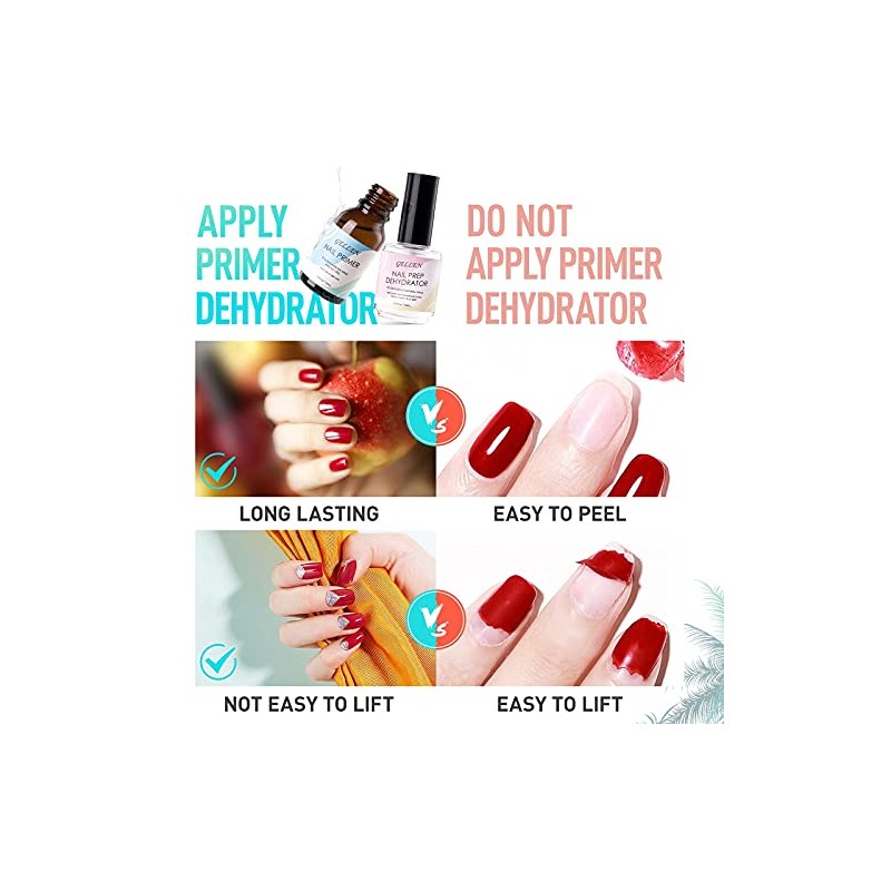 Gellen Kit de Extensión de Uñas Con Puntas de Gel,