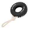 Dog Tire Chewing Toy Bite Resistant Treat Dispensing Rubber Aggressive