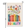 Perfectinsoy Equality Love Kindness Change Unity Hope Compassion Garden Flag,