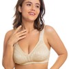 WingsLove Women's Full Coverage Non Padded Comfort Bra Minimizer Wire-Free