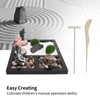 Zen Garden Sand Table Buddha Statue Sandbox Japanese Style Desktop