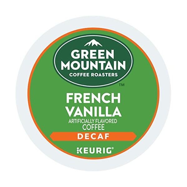 Green Mountain Coffee, French Vanilla Decaf, Single-Serve Keurig K-Cup Pods, Light Roast, 48 Count (2 Boxes of 24 Pods)