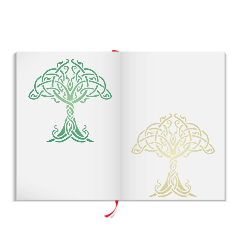 Celtic Tree of Life Stencil, 16.51 x 16.51 cm (L)