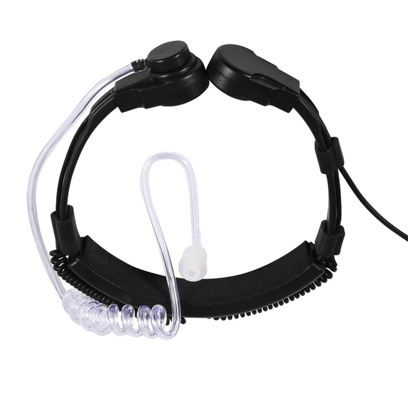 Throat Mic Headset Acoustic Tube Earpiece PTT for Baofeng UV5R