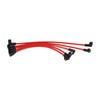 5Pcs 8mm Red Silicone HT Ignition Leads Spark Plug Wires