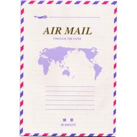 Maruai H-226 Wisteria Urn Air Mail Notebook, Ruled