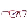 Life is Good Women's Rectangle Readers Rectangular Reading Glasses, Berry,