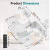 StickNGo Heavy Duty 90 Degree Barn Door Lock, Zinc Alloy