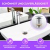 M. Rosenfeld Home Sink Drain Fitting without Overflow, Chrome Pop-Up