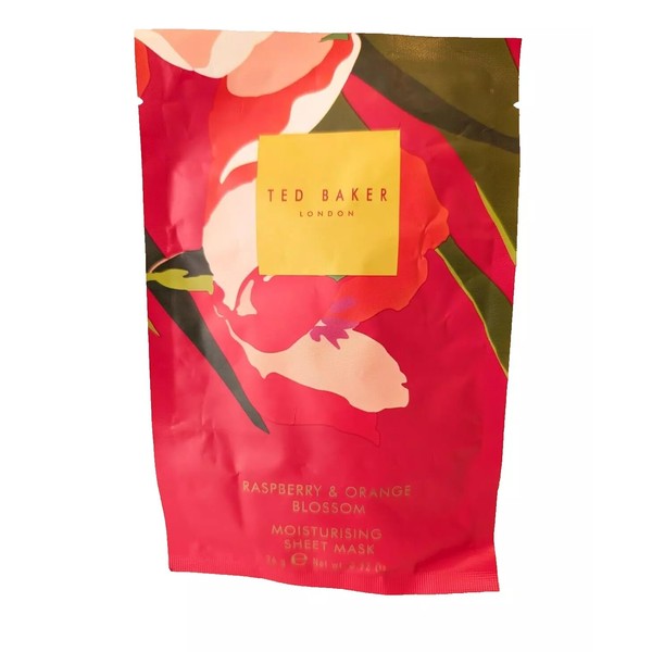 Raspberry & Orange Blossom Moisturising Sheet Face Mask, 26g