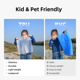 Havnby Inflatable Car Air Mattress for Back Seat Cozypad- Universal Fit SUV/Vehicle Bed Pad, TPU Material with Rechargeable Built-in Pump, Portable Camping & Travel Mattress