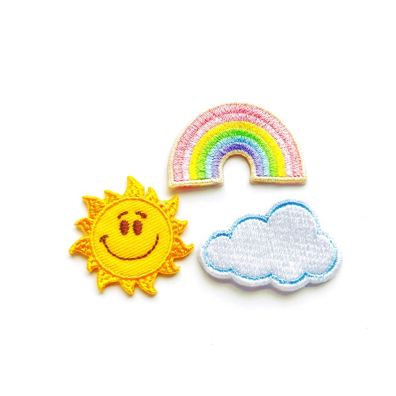 TH Set of 3 Tiny Mini Cute Little Sun Cloud