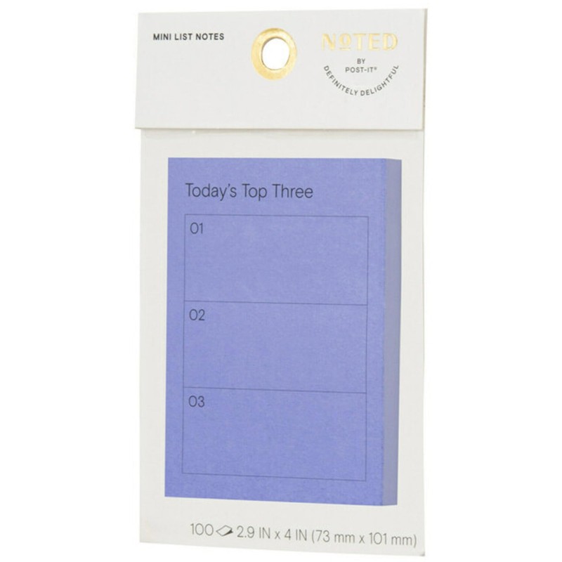 Noted by Post-it® Habit Tracker Notes, 100 Total Notes, 4"