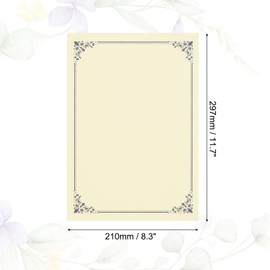 PATIKIL 11.7"x8.3" Certificate Paper, 100 Sheets Blank Award Certificates Paper for Laser Inkjet Printer Graduation Diploma Achievement Document Cardstock, Blue