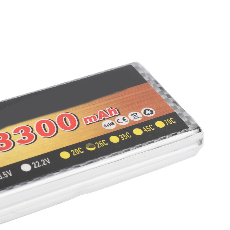 7.4V 3300mAh 25C XT60 RC Lithium Battery for 1/8 1/10