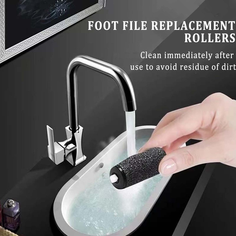 14 Pcs Foot File Replacement Rollers, Micro Pedi Replacement Rollers,