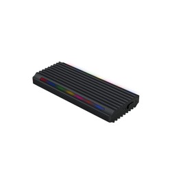 M.2 NGFF/NVMe External Hard Drive Enclosure, USB 3.1 Gen 2 Type C Connectivity, RGB Lighting, Support for Multiple Operating Systems, Portable and Robust Design, Ideal for Transferring from to