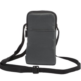 Cell Phone Belt Clip Pouch, Crossbody Cell Phone Shoulder Bag, 6.0" Small Crossbody Women Cell Phone Purse Wallet Bag with Shoulder Strap Zipper Smartphone Waist Holder Men Fanny Pack with Carabiner