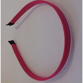 Women Plain Alice Band Headband Fabric Wrapped Head Band Hair Band Sold by Per handband  (Rose Pink)