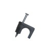 Gardner Bender PSB-1650T Low-Voltage Cable Staple, ¼ Inch., Secures CAT6 / RG-59 / RG-6, Polyethylene - UV Resistant, Splinter Free, 25 Pk., Black