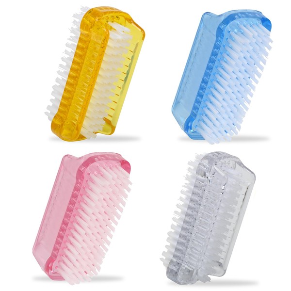 Nail Brush, 4pcs Two-Sided Scrubbing Brushes, Nail Cleaning Brush, Fingernail