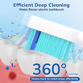 SEPORUD 6-Pack Replacement Toothbrush Heads for Waterpik Sonic Fusion 2.0