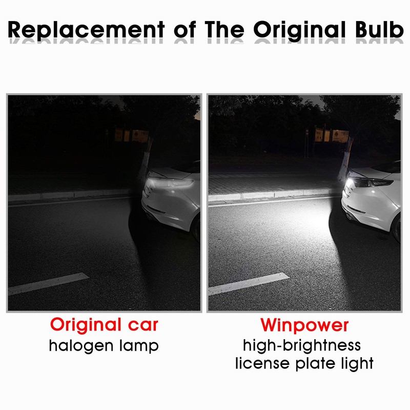 Win Power Licence Plate Lighting, Pack of 2