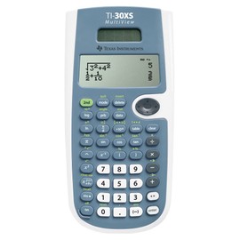 Texas Instruments TI-30XS MultiView Schulrechner (bis zu 4-zeiliges Display, Solar- und Batteriebetrieb)