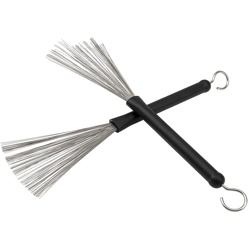 Jiayouy 1 Pair Drum Wire Brushes Drum Sticks Percussion Retractable