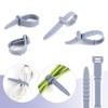 30Pcs Silicone Zip Ties Rubber Cable Ties 4.5 inch Reusable