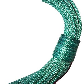 CBKnot 7/64in 100', 200' or 300' Hanks Coated Blue, Green, Black, Silver, Orange, Red or Yellow dyneema Fiber 1400 lb. Approx tensile Strength (200 ft. Hank, Green)