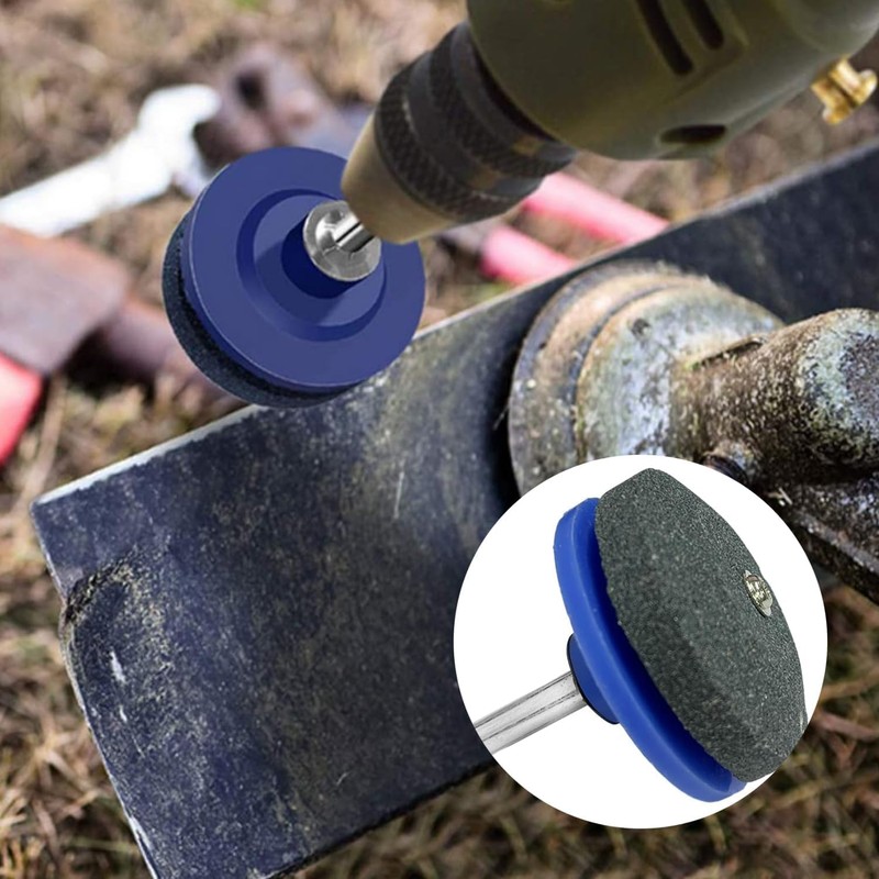 Premium Lawn Mower Blade Sharpeners - 2-Pack Blue Garden Tool