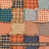 Pumpkin Spice 6 Autumn Homespun Cotton Plaid Fabric by JCS