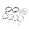 CCUCKY 38mm Curtain Rings, 20 Packs Polished Rust Resistance Metal